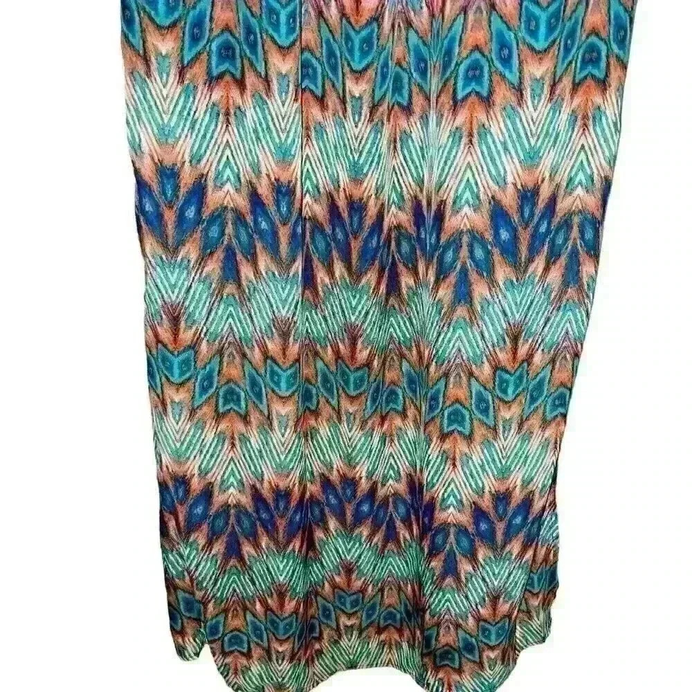 City Triangles Sun Dress Size XL Southwest Print Cruise‎ Party Evening Wear - Picture 6 of 16